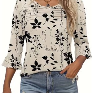 Casual Lente/Zomer Overhemd met Detail LL169