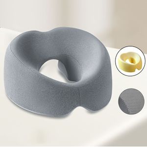 O-Vormig Gezichtskussen - Ergonomisch Nek- & Kaaksteun Kussen met Ritssluiting, Verwijderbaar Zacht Gezichtskussen voor Spa, Thuis, Reizen - Medium Zacht