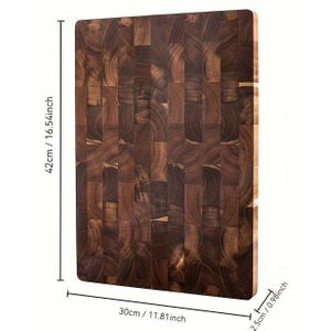 1pc Large Acacia Wood Cutting Board Wooden Cutting Board For Kitchen Large Wooden Cutting Board Double Sided Cutting Board For Meat Vegetables And Fruits