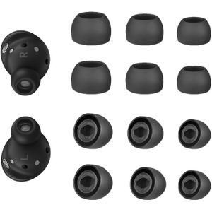 6 paar siliconen oordopjes voor Samsung Galaxy Buds Pro, vervangende oordopjes /M/L maten, flexibele rubberen vleugeltips, compatibel met hoesje, duurzaam materiaal
