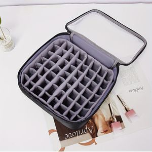 56 Flessen Nagellakopslag Tas Deur-Tot-Deur Nagelkunst En Borduurwerk Draagbare Etherische Olie Tas