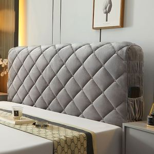 New Bedhoofdhoes, Volledige Hoofdbordhoes, Zachte Stoffen Hoofdbordhoes voor Houten Bedden