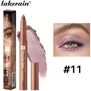 Lakerain Clean Eye Color Oogschaduwsticks - Ultra Romig & Lichtgewicht, Opbouwbare Formule voor de Hele Dag, Vlekvrij, Parelmoerachtige Afwerking in 9-18 Tinten Nude, Roze, &