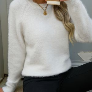 Dames Winter Trui - Zachte Pluche Pullover, Elegante Alledaagse & Formele Outfits, Knusse Wintertrui voor Dames, Chique Trui voor Dames