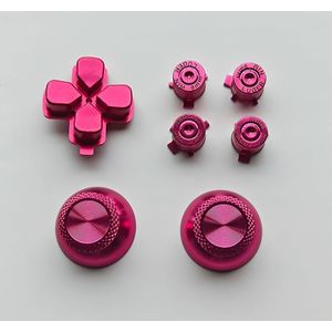 Metalen Reparatie Vervangingsset voor PS5/PS4 Controller, Bevat 2 Metalen Thumbsticks, 1 Metalen Pijltoetsen, 4 Metalen Functieknoppen. Controller Accessoires, DIY Controller Accessoires
