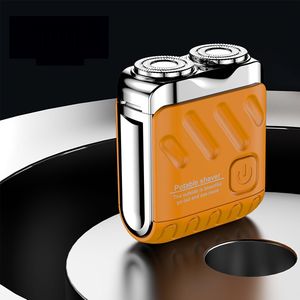 1pc Mini Elektrische Scheerapparaat voor Mannen, Dubbele Kop Drijvende Messen, USB Type-C Opladen, Draagbaar & Compact, Oplaadbare Lithiumbatterij, Vakantiecadeau