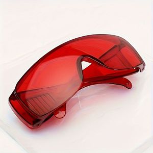 Tandheelkundige UV/Blauwlicht Beschermende Bril - Rode Glazen voor Tandenbleken, Laser & Uithardingslamp Gear, Geschikt voor Tandartsen en Assistenten (Blauw Licht Compatibel)