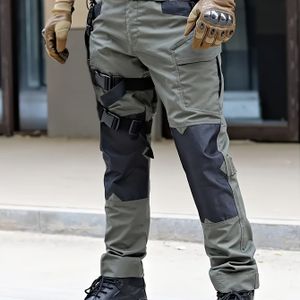 Heren Casual Stijlvolle Cargobroek met Meerdere Zakken, Duurzaam en Krasbestendig, Lange Tactische Broek Geschikt voor Buitensporten zoals Wandelen en Klimmen.