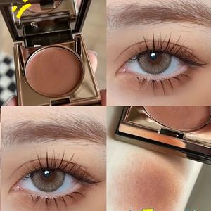 HERORANGE 3-in-1 Oogschaduw, Lip- en Wang Multifunctionele Matte Crème in Bruine en Rode Tinten - Langdurige, Draagbare Enkele Kleur Oogschaduw Pot