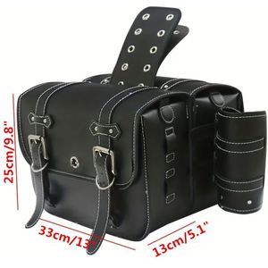 Motorcycle Pu Leather Bags Side Bags Tool Bags With Lock And Cup Holder For For For For For
