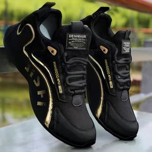 Stylish White Low-top Sneakers With Golden Accents, Breathable Fabric Lining, Durable Pvc Outsole - Casual And Athletic Wear