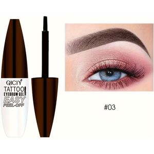1pc Tattoo Langdurige -off Wenkbrauw Gel Crème, Hoge Kleurweergave Waterdicht Tint Sleek, Geschikt voor Alle Huidtypes en Tinten