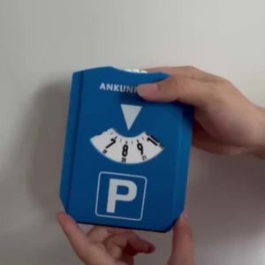Blue Timer - Parking Disc Car Sign Meter, Plastic Material, Ideal For On-, Great Gift For Car Owners