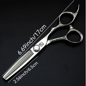 Huozaki Premium Japanese 440c Steel Scissors - Handcrafted, Sharp & For Haircutting, Curly Hair, And Normal Hair Types, Design With Ergonomic Grip