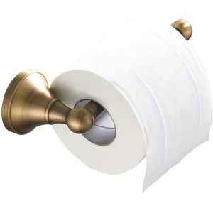 TEMU 1pc Toiletrolhouder Zonder Deksel Antiek Messing Badkamer Tissue Rol Bar Muurmontage, 20 cm/7.87 inch, Geborsteld