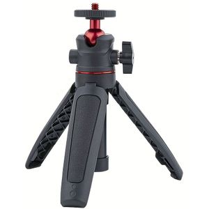 Compact Selfie Stick Tripod With Handle Grip For Webcam, G7x , Zv-1, , , A6600 Cameras - Portable Mini Vlogging Stand With Adjustable Legs & Rubber Feet For Stability