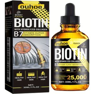 30 Ml Biotine Haar Essentiële Olie - Zuivere Vloeibare Voor Gezond Haar Glans - Voor Mannen En Vrouwen