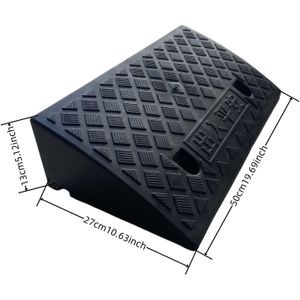 2 Heavy-duty Portable Car Ramps Suitable For Cars, Motorcycles, Wheelchairs And Vacuum Cleaners, With Bolt Holes For Fixing Included As A Gift.