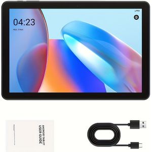 10,1-inch 14-tablet met 128GB ROM uitbreidbaar tot 1TB, -core tablet, 8000mAh lange batterijduur, IPS HD touchscreen en dubbele luidsprekers, Wi-Fi tablet, 8MP+2MP camera's
