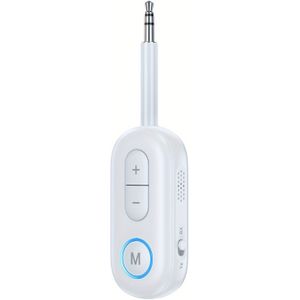 Auto Draadloze Adapter, Draadloze Muziek Ontvanger voor TV, Computer, Vliegtuig, Fitness, Thuisluidspreker Zwart/Wit