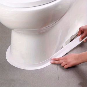 1pc/2pcs Waterproof Moisture-resistant Toilet Caulk Strip, Moisture-resistant, Self-adhesive Sealing Tape For Kitchen Bathroom, Bathroom Waterproof Tape To Avoid Wet, Kitchen Sink
