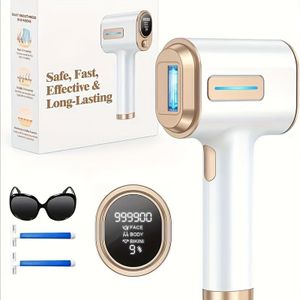 Epilator For Men And Women - 3 In 1 Epilator, 9 Levels, 3 , Home Epilator For Body, Legs And Underarms, Best Gift, Color: Golden