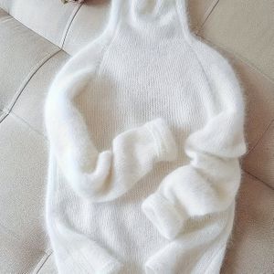 Elegante Witte Blouse - Zachte Hals Trui, Kleur Lente/Herfst Tops voor Bruiloftsgasten & Speciale Gelegenheden, Veelzijdig Laagstuk voor Casual of Geklede Outfits (Handwas/Droogreinigen)