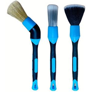 Detailborstel voor Nieuwe Auto, Kierborstel, Bandenreinigingsborstel, Zachte Haar Interieur Auto Wasborstel Set