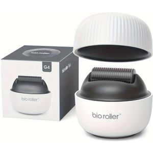 Bio G4 Derma Stamp Roller 1200 Pinnen 0.25mm DermaRoller, voor Persoonlijk Thuisgebruik Huidverzorging en Hydratatie, Herbruikbaar Gezichts Beauty Gereedschap