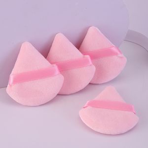 100pcs Powder Puff Triangle For Loose Powder And Body Powder, Velvet Makeup And Foundation Mixing Sponge Mixing Tools (pink + Light Beige + Black + Rose)