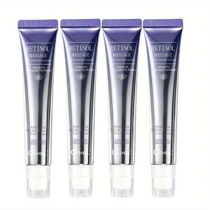 4 stuks retinol roller oogcrème met hydraterende en hyaluronzuur, versterkend en voedend, niacinamide, geschikt voor volwassen mannen en vrouwen. Retinol crème, Valentijnsdag Kerstcadeau