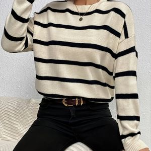 ZD0926024 Dames Gestreepte Trui