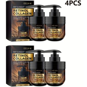 4 stuks Dag- en Nachtzicht Gele Vochtinbrengende Crème met C, Zachte Verstevigend, Niet Vettig