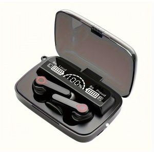 LAN XUN 2025 Nieuwe Slimme Digitale Display Draadloze Koptelefoon, High-End Fashion Spiegel Oortelefoons, Telefoon Noodoplaadfunctie, Sport Game Muziek Oortelefoons, TWS Draadloze Oortelefoons