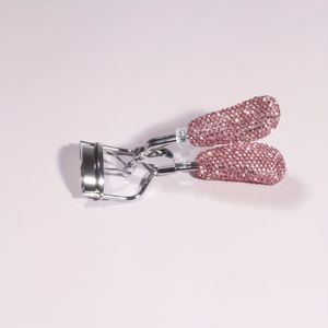 1pc Luxurious Diamond-encrusted Eyelash Curler, Portable Makeup Tool, Lash Curler, No Battery Required, Unscented Beauty Accessory