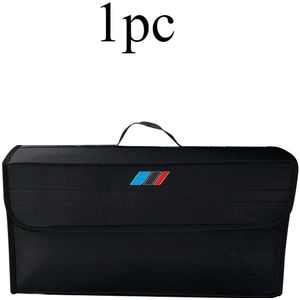 Auto Kofferbak Vilt Opbergdoos met Blauw Zwart Rood Sportlogo - Opvouwbare Anti-Slip Organizer, Duurzaam Materiaal, Perfect voor Thuis, Keuken, Reizen