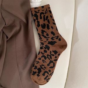 1 Paar 's & Meisjes' Luipaardprint Mid-Calf (mid-tube) Stapel Sokken - Ademend Zweetafvoerend Winterwarmte, Dierenprint voor Jeans, Jurken, Rokken - Casual & Dress Sokken (), voor Tieners