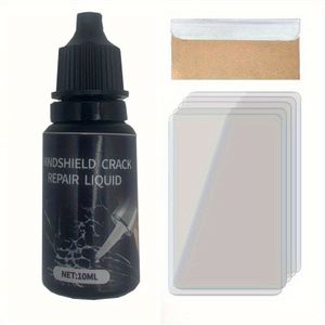 3 stuks/set Kerst Event Auto Voorruit Reparatie Vloeistof, Voorruit Lijm Vloeistof voor Reparatie, Gemakkelijk te Bedienen, Geen Grinden Vereist