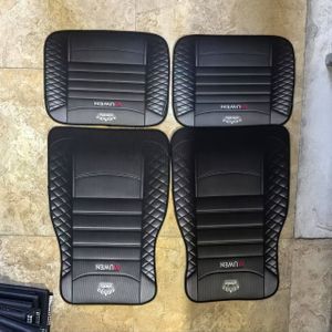 [4pcs Anti-slip Car Floor Mats]4pcs Universal Fit Pe Car Floor Mats Set, Non-slip, High-quality, Durable, Elegant For Most Vehicles, Car Seat Cover Cushion Luxurious Fit