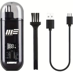 Oplaadbare Draagbare Neushaartrimmer, Snelle Trimtool voor Oor- en Neushaartjesverwijdering met Batterijniveau Display