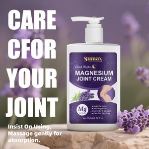 SUMAX Extra Magnesiumcrème met Lavendel – Snelle Absorptie voor Gewrichten & Spieren, Langdurige Hydratatie voor Alle Leeftijden en Lichaam, Essentieel bij Sport