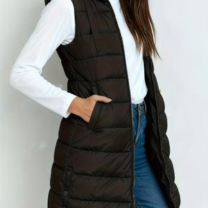 Dames Casual Vest met Capuchon - Kleur / /Rood - Lichtgewicht Warme Jas met Zakken aan de Voorkant, Ritssluiting & Capuchon - Lente/Herfst
