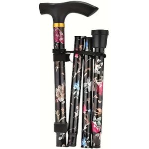 Cleye Verstelbare Hoogte Stok voor Senioren - Zware Telescopische Mobiliteitshulp met -Slip , Snelvergrendelingsmechanisme & Antislip Basis - Draagbare Opvouwbare Wandelstok voor Heup/ (Cadeau)