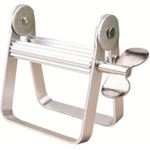 1pc Aluminiumlegering Handtandenpasta Squeezer, Barber Shop Haarverf Dispenser, Draagbare Metalen Tandenpasta Tube Winder, Geen Elektriciteit of Batterij Nodig, voor Salon en Thuis Gebruik