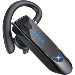 29 uur Muziek Opladen Koptelefoon met 180 uur Standby Tijd, Ingebouwde Microfoon & Dubbele Apparaat Connectiviteit, Lichtgewicht In-Ear Ontwerp voor Kantoor, Trucker, - USB Oplaadbaar