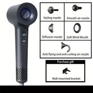 Hoge snelheid ionische haardroger met negatieve ionen, blazer, constante temperatuur, geen + diffuser + gladde , anti-vlam + zachte , plus extra haardroger hanger, voor thuis en salon gebruik