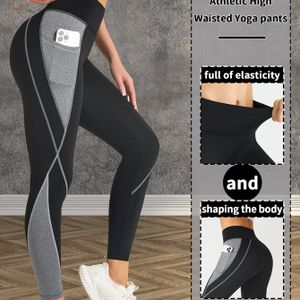 Stijlvolle yoga broek voor dames, fitness outdoor workout leggings, buikcontrole en , strakke broek, comfortabel, ademend en zweetabsorberend, lange broek.