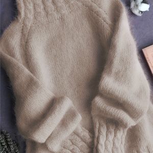 Pluche Kabeltrui - Beige Hoge Hals Winter Warme Pullover, Zachte Knitwear voor Herfst & Winter, Casual tot Stijlvolle Outfits (Handwas/Drogen) - Beige Trui bij Jurken en Jeans