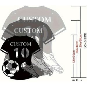 Customizable Soccer Wall Art - Personalized Name & Number, Reusable Decor, Ideal For Home Office, Sports-themed Gift, Sports Decor|contemporary Style|customizable Design, Soccer Deco