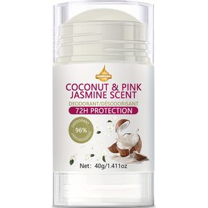 Coconut & Scent Aluminiumvrije Deodorant voor Vrouwen - 72-Uur Bescherming, 1.411 oz, Ongeurende, Ongeurende Body Care | Natuurlijke Geur Deodorant | Aluminiumvrije Product, Deodorant Sticks